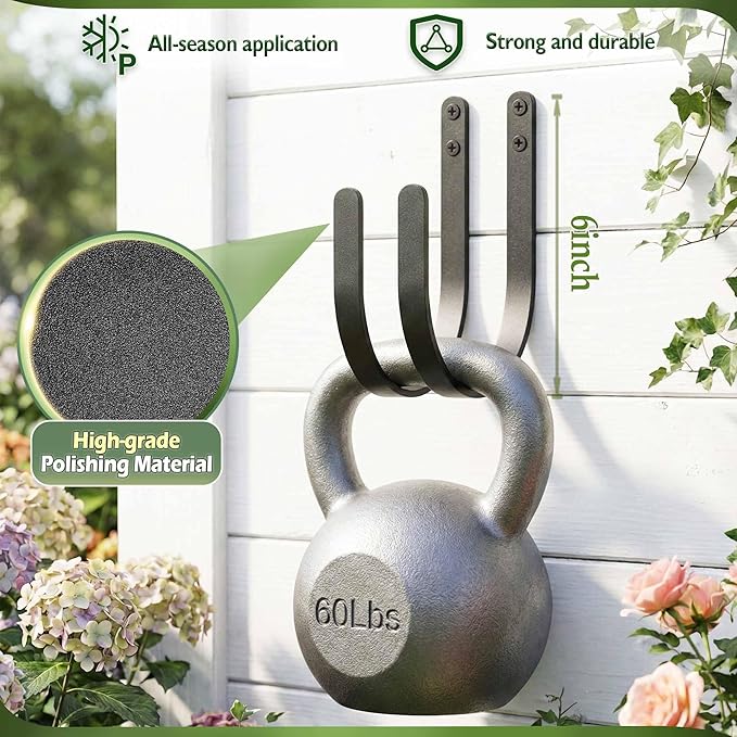 Garden Hose Holders Mount: Wall Mount Garden Hose Hangers for Outside - 4Pcs Rust-Proof Water Hose Racks Hanging Hooks for Outside Expandable Hose