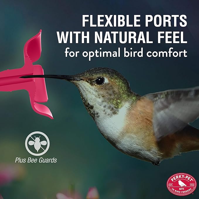 Perky-Pet 9100 Handheld & Tabletop Hummingbird Feeder - 4 Pack