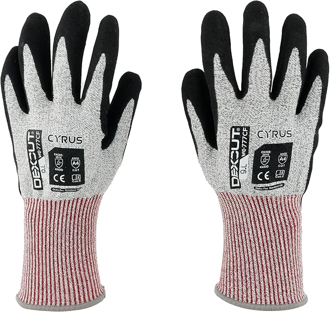 CYRUS Nitrile Gardening Gloves for Women＆Men, Thorn-Proof Garden Gloves,Work for Yard Garden, Weeding, Digging, Pruning