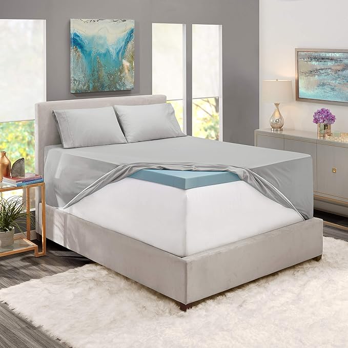 Clara Clark Fitted Sheet, Extra Deep Pocket Fits Deep Mattress, Luxury Soft Fitted Sheet Only, Queen - Extra Deep Silver Gray