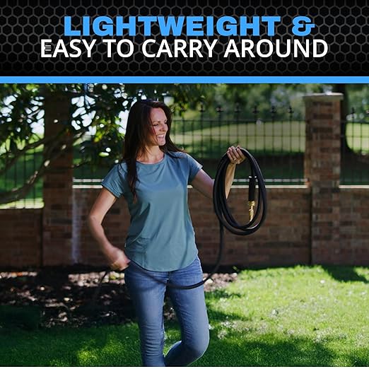 Hydrosteel 50 Ft Garden Hose, 304 Stainless Steel Metal Water Hose 50Ft, Ultra Durable Flexible Lightweight Crush Resistant Fittings Kink & Tangle Free 5/8” Inner Diameter, 500 PSI AS SEEN ON TV