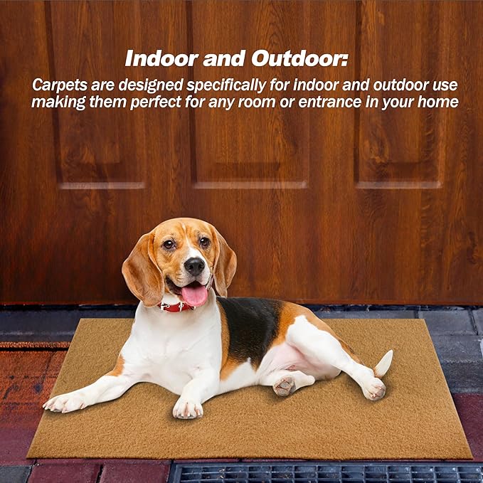 Blank Door Mat for Crafting and Painting, Artificial Coir Doormat Outdoor, Non-Slip Rubber Backing Welcome Mat for Indoor/Outdoor Front Porch Entryway (30x17 Inch)
