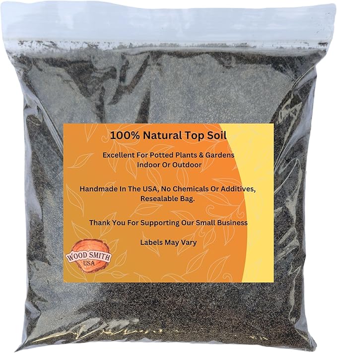 Premium Top Soil - Use This to Improve Soil Quality, Filling Holes, Top-up Potted Plants, Protect Seeds, & Make Soil Mixes, Top Soil for Lawns | Ideal Indoor Potting Soil Combo 4 Quart