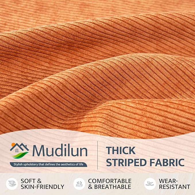 mudilun Rocking Chair Cushion Set - Non-Slip Tufted Rocking Chair Cushions with Ties Soft Indoor/Outdoor Wooden Rocking Chair Seat Pad for Porch Garden Cafe & Nursing