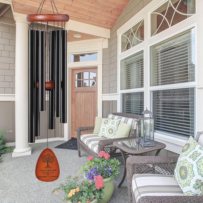 Memorial Wind Chimes for Loss of Loved One,32" Tree of Life Sympathy Wind Chime in Memory of a Loved one Like Mother Father, Ideal Bereavement/Sympathy Gifts for Condolence and Funeral