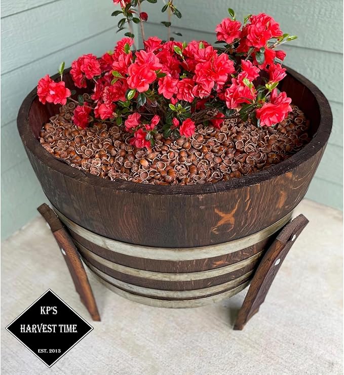 Hazel Shell Mulch Amendment Product - 1.5 Cubic Foot (Hazelnut Shells) 100% Natural Mulch | Landscaping, Flower Beds, Garden, Potted Plant Mulch