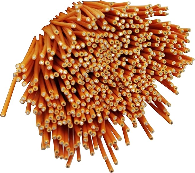 Twist Ties for Garden Plant Bag 6 inches 500 Pcs Candy Coffee Bags Ties (500, Orange)