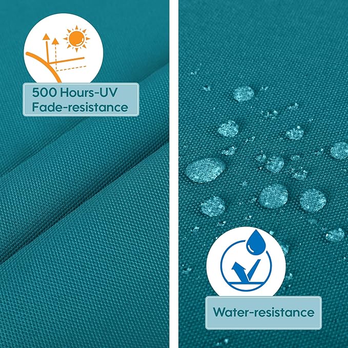 Only choice Outdoor Chaise Lounge Cushion Set of 2, 75" x 24" Lounge Chair Cushion Water-Resistant & Fade-Resistant for Lawn, Pool, Replacement Seat Cushion for Patio (Blue)