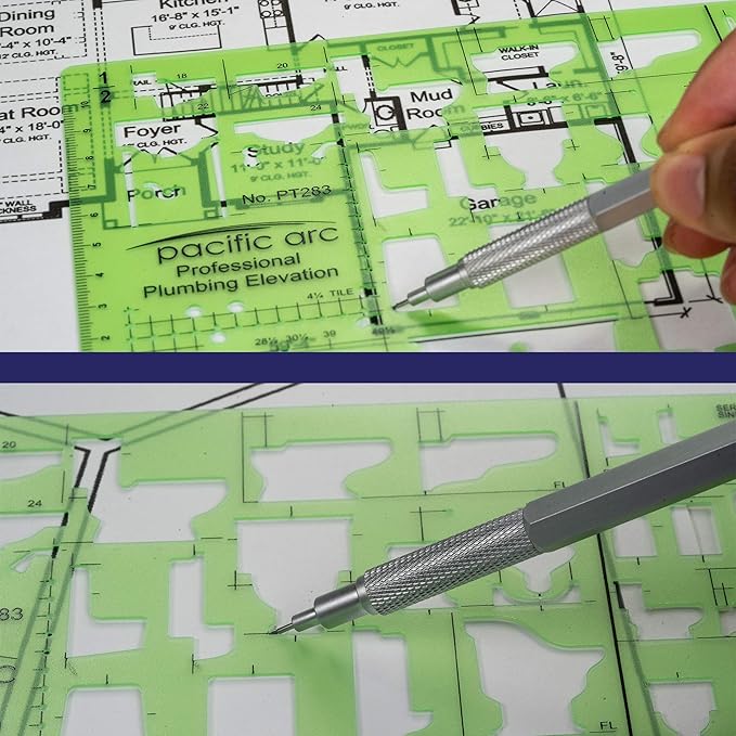 Pacific Arc Professional Plumbing Elevation Template Guide