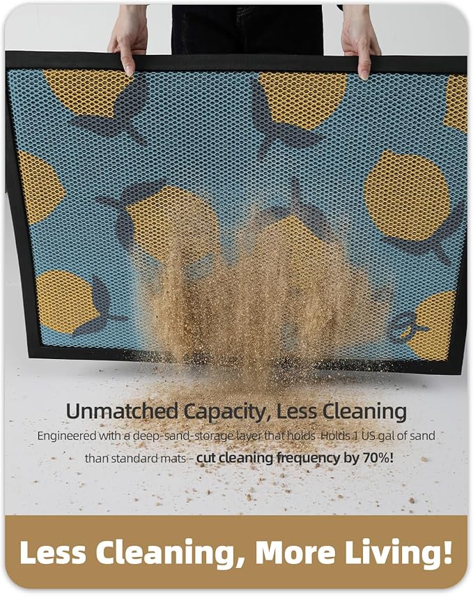Color&Geometry Small Outdoor Doormats 17"x30", Yellow- Dirt Trapping, Non-Slip, Durable, Low Profile, Easy Clean, Sturdy Rubber Entry Rug, Front Door Mat for Inside House/Entrance/Entryway