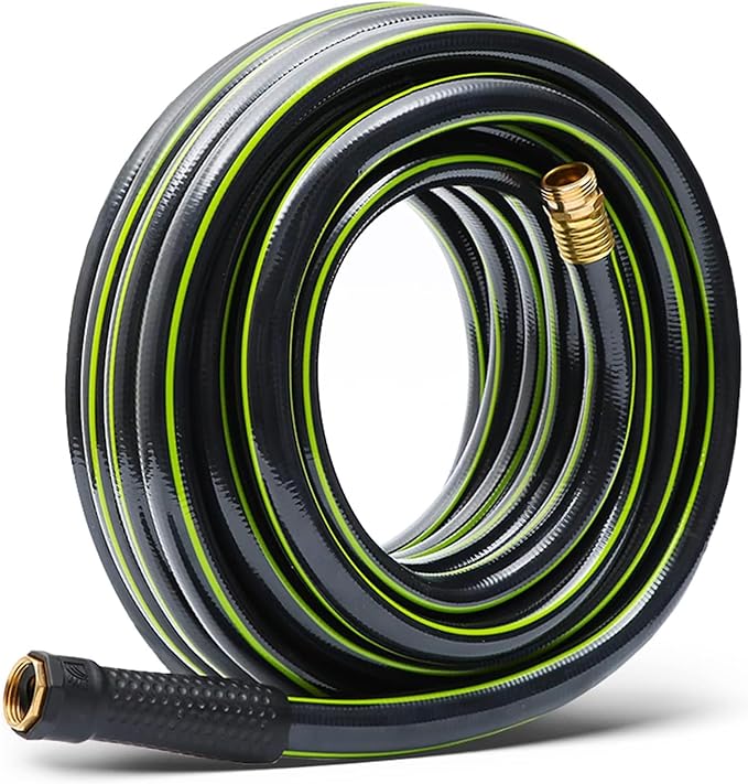 Worth Garden Hose 3/4 in. x 25 ft. - Heavy Duty Lightweight PVC Water Hose - Flexible, No Kink, Leakproof, Male to Female Fittings - 200PSI Work & 500PSI Burst, for Lawn, Gardening & Commercial Use