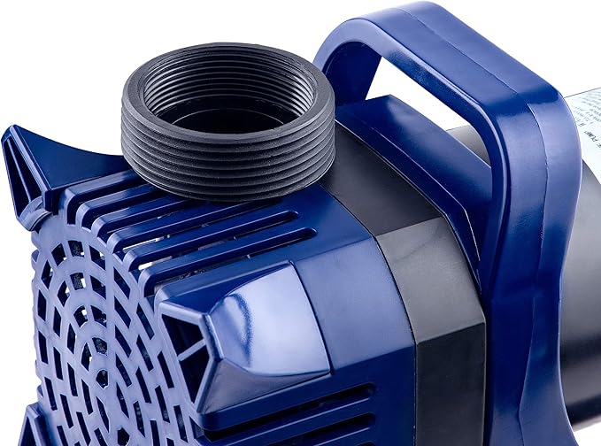 Alpine Corporation PAL5200 | 5200 GPH Submersible Water Pump with 33-ft Cord — Quiet 426W Motor, 25-ft Lift — Multi-Angle Flow for Ponds, Waterfalls & Fountains — Durable & Efficient (Blue)