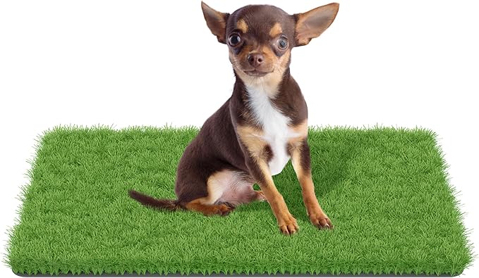 MAYSHINE Fake Grass for Dogs, Artificial Turf Grass Indoor Outdoor, Mat for Dogs Soft Blades, Cesped Artificial for Patios, Dog Astro Turf for Balcony, Quick Clean, Easy Rinse Patio Rug, 29.5"x17"