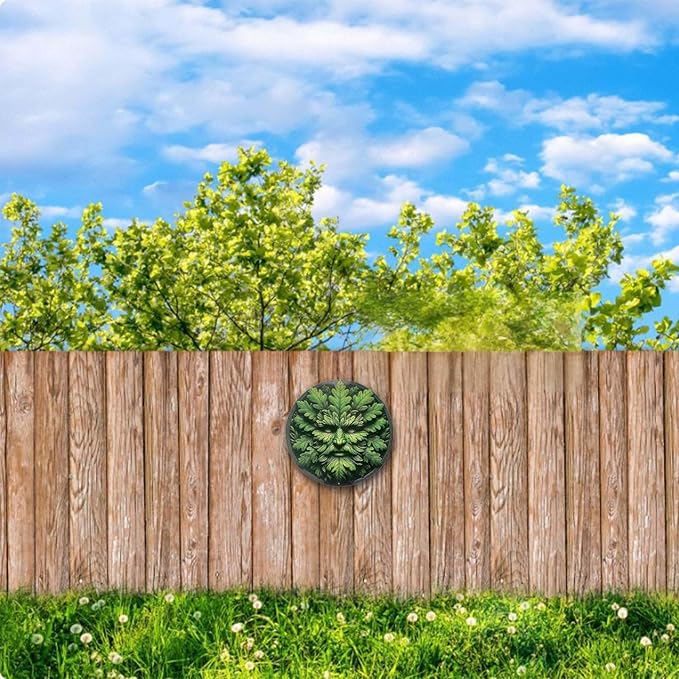 KVTTOZA 2D Metal Tree Man Wall Art Decor, 11.8Inch Flat Outdoor Garden Wall Decors Gardens Guardian Wall Art for Indoor Outdoor Room Garden Porch Fence Balcony Decor
