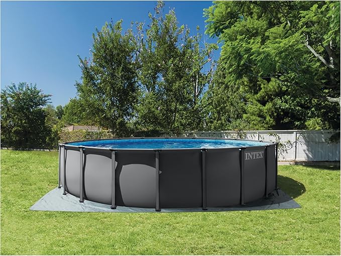 INTEX Ultra XTR Deluxe Round Above Ground Swimming Pool Set: 22ft x 48in - Includes Krystal Clear Cartridge Filter Pump - Easy to Assemble, 26327ST