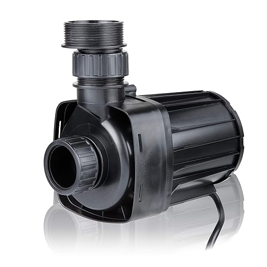 Alpine Corporation PUR5400C Eco-Sphere 5400 GPH Pond Pump with Controller and 33-ft Cord, Energy-Saving, Black/Red