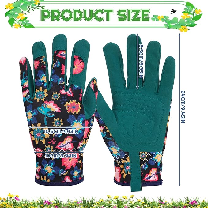 2 Pairs Gardening Gloves Thorn Proof for Women, Long And Short Leather Gardening Gloves for Rose Pruning Yard Work