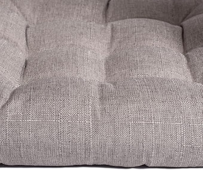 SQUARE MOON 4 Pack Chair Cushions, Seat Cushions, Chair Pads, Chair Mat for Indoor, Outdoor Dining Chair, Kitchen Chairs, Dining Room Chairs (16" × 16" × 4 Pack, Beige)
