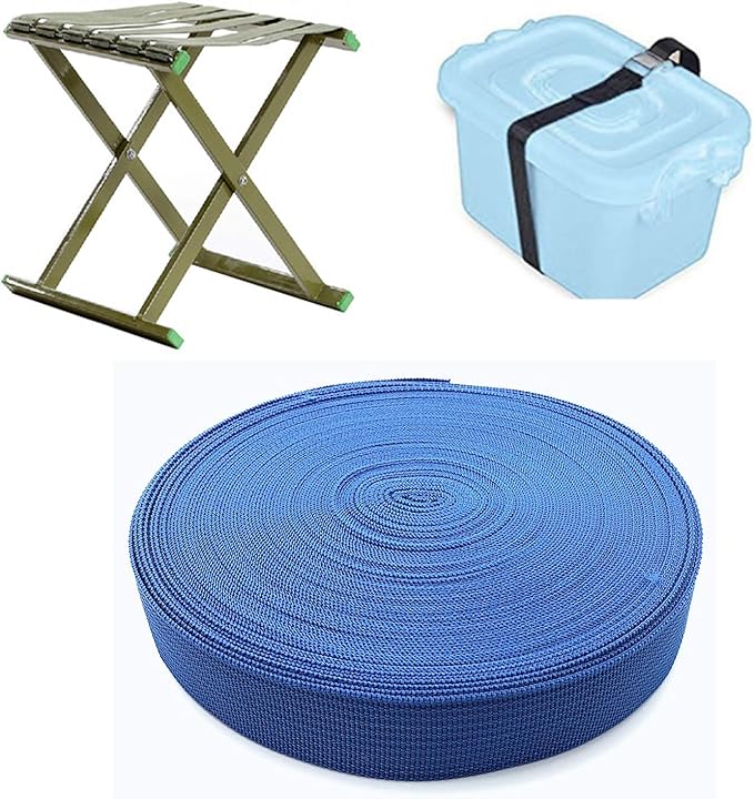 1 Roll 65.6 Feet Tree Tie for Plant Support Garden Strap 1 Inch Width Staking and Guying Material 1,800 Lbs Strength (Blue)
