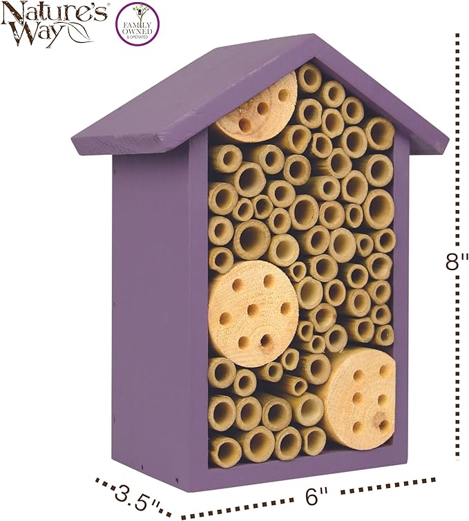 Nature's Way Bird Products PWH1-B Purple Bee House