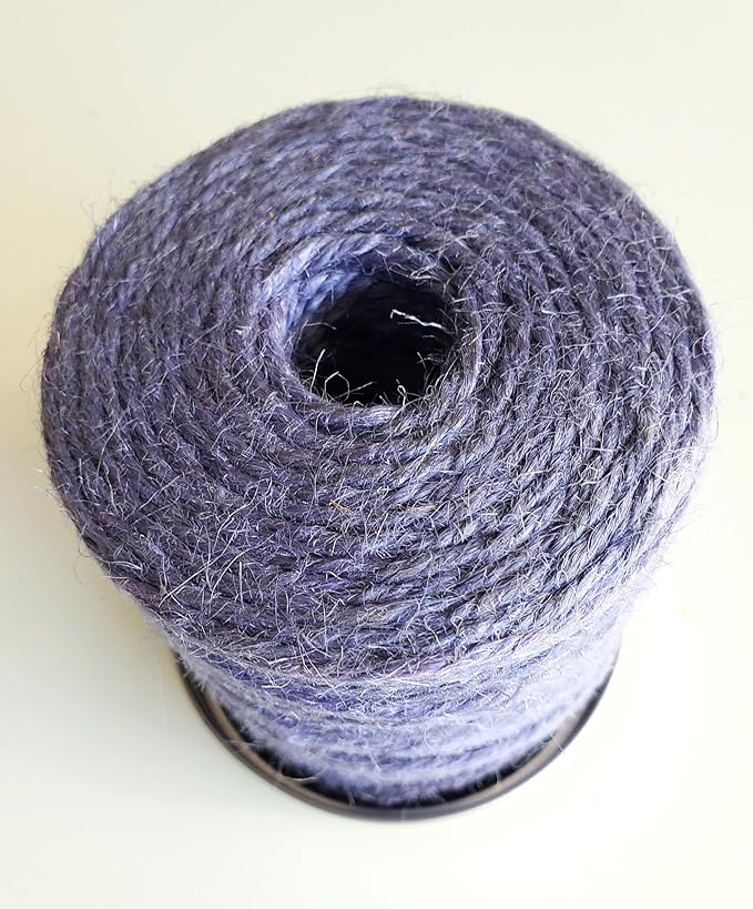 NUTSCENE Iconic Tin (Tin ‘O’ Twine) with Their Heritage Scottish Jute Twine and Hole in Top for Easy Dispensing. 14+ Colors to Choose from. 164 Yards. (Lilac)
