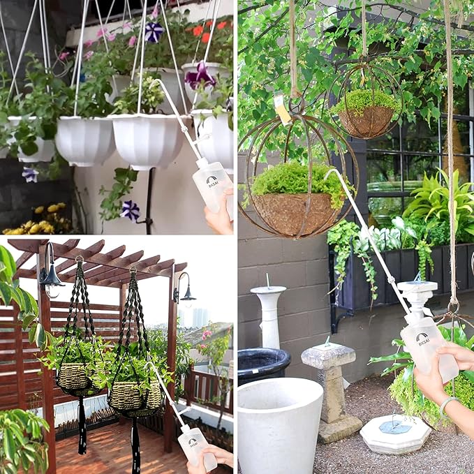 Plant Water Bottle for Hanging Plant 33oz with Long Spout Can Watering Bottle Squeeze for Succulents Bonsai House Plants Potted Flowers Shrubs | Indoor or Outdoor