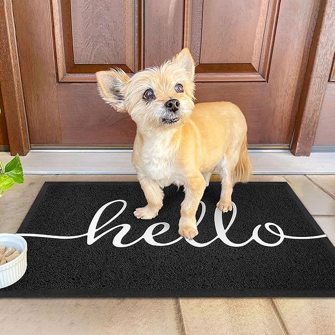 KILOCOCO Outdoor Mat Front Door Mat Welcome Mats Low Pile Entrance Non-Slip Outdoor Doormats High Traffic Area Easy Clean Entry Mats for Kitchen Hello Doormat Indoor,20"x31.5"