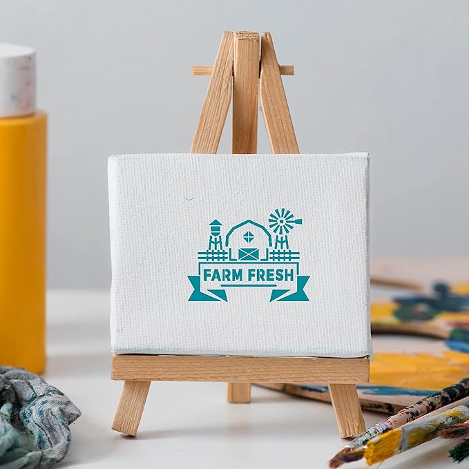 Farmhouse Stencils for Painting, Rock Painting Stencils Small Stencils for Painting on Wood Wall Tile Furniture Drawing Templates(64pcs,3 Inch)