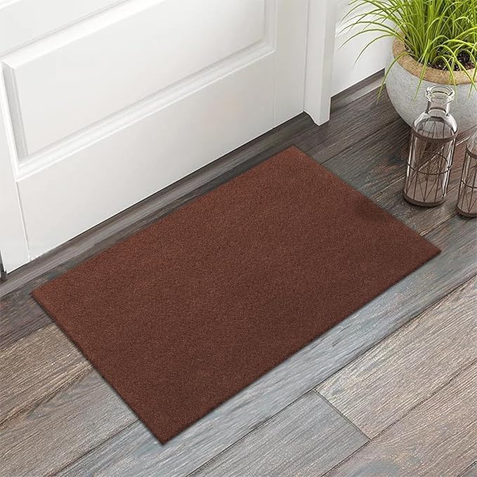 AAZZKANG Blank Doormat Outdoor Entrance Non Slip Front Door Mat 2-Pack Ultra Absorb Mud Easy to Clean Multi-Purpose Carpet for Patio,Garden,Home,Pet