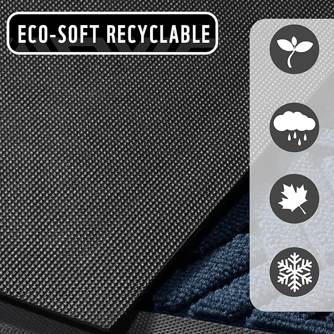 Yimobra Large Door Mat 47x32, All-Weather Waterproof Outdoor Mats for Front Door, Non Slip Rubber Doormat for Patio Proch Outside Entryway Indoor, Blue