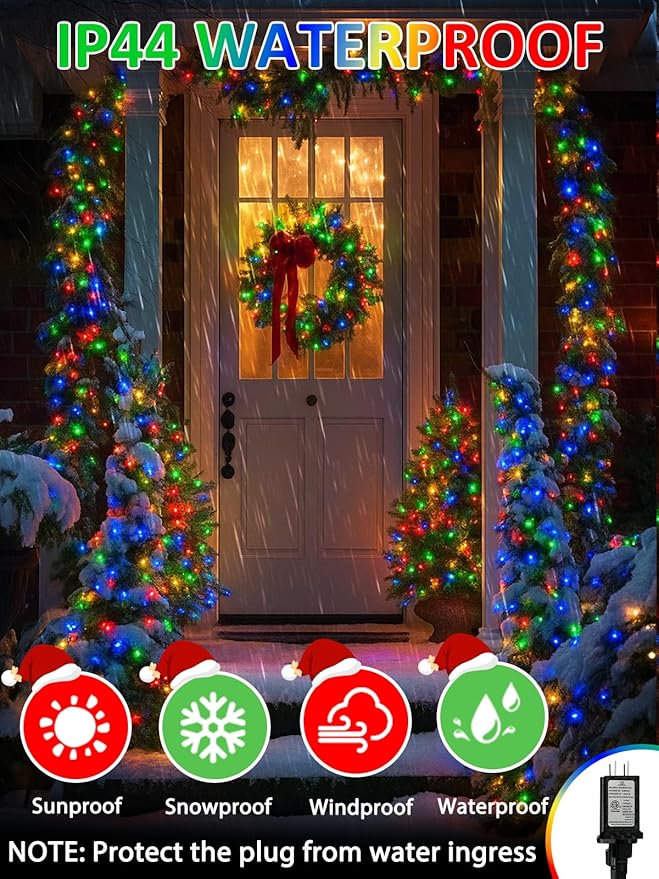 Smart Color Changing Valentines Day Lights with Remote & App Control, 66FT 200LED RGB Light with Timer, Music Sync Multiple Modes Twinkle Christmas Light Waterproof Indoor Outdoor Valentines Day Decor