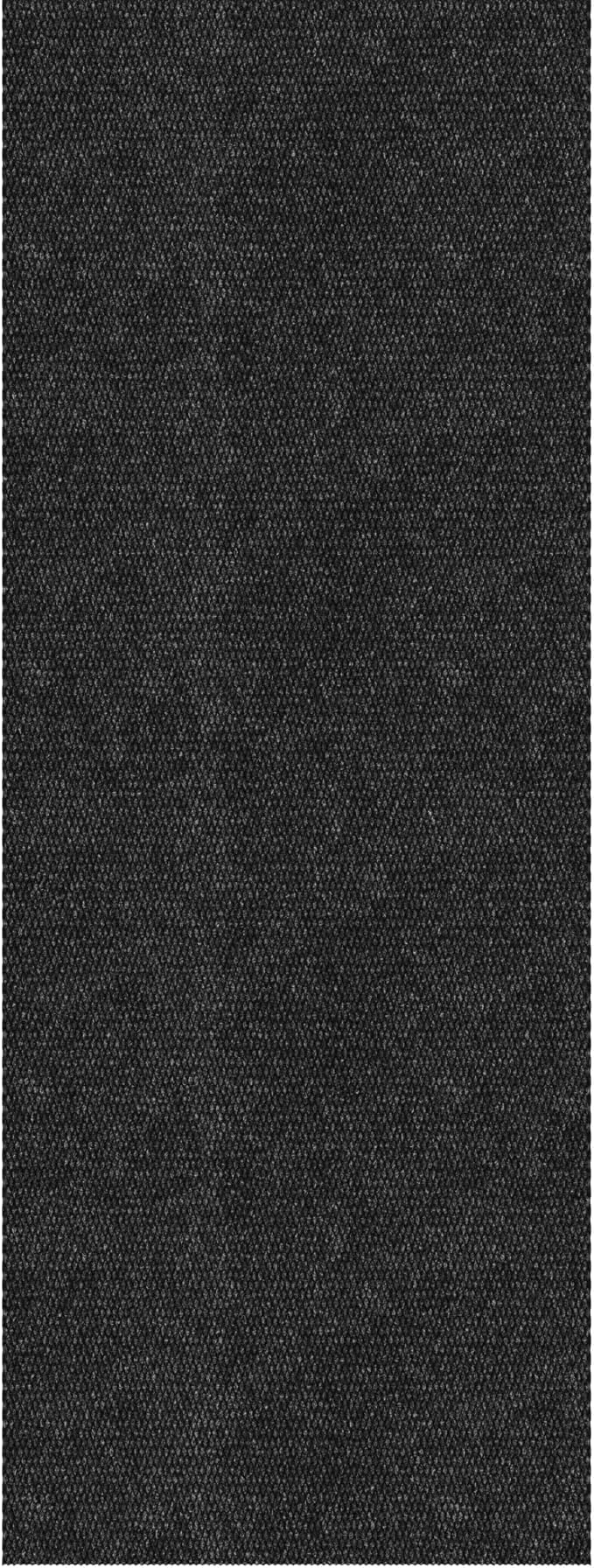 Ottomanson Front Door Mat – Non Slip Scraper Mud Mat for High Traffic Offices, Lobbies, Schools, RV & Patio – Dirt Trapping & Durable for Indoor & Outdoor Commercial Use – 2'7" x 4' – Black