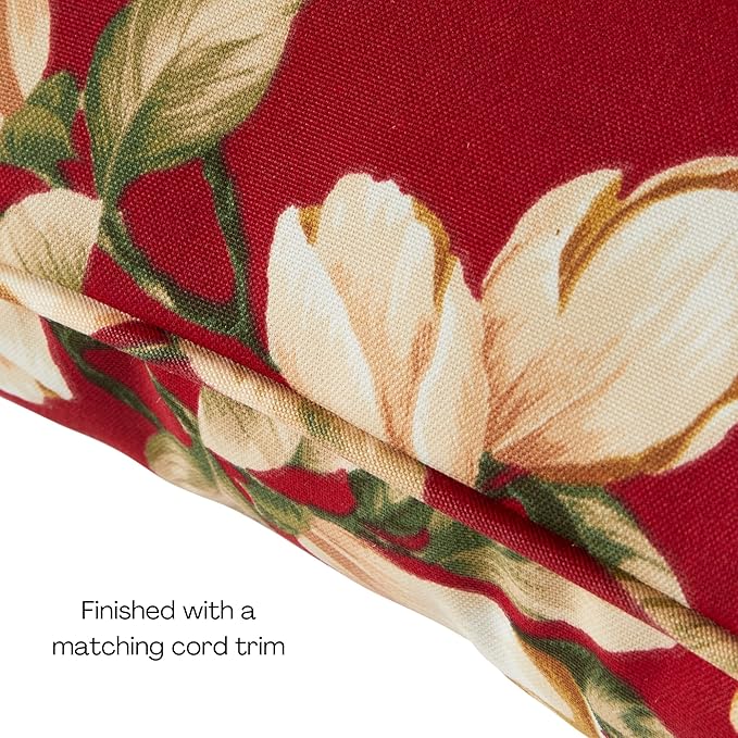 Greendale Home Fashions Outdoor Reversible 2-Piece Deep Seat Cushion Set, Tuscan Floral
