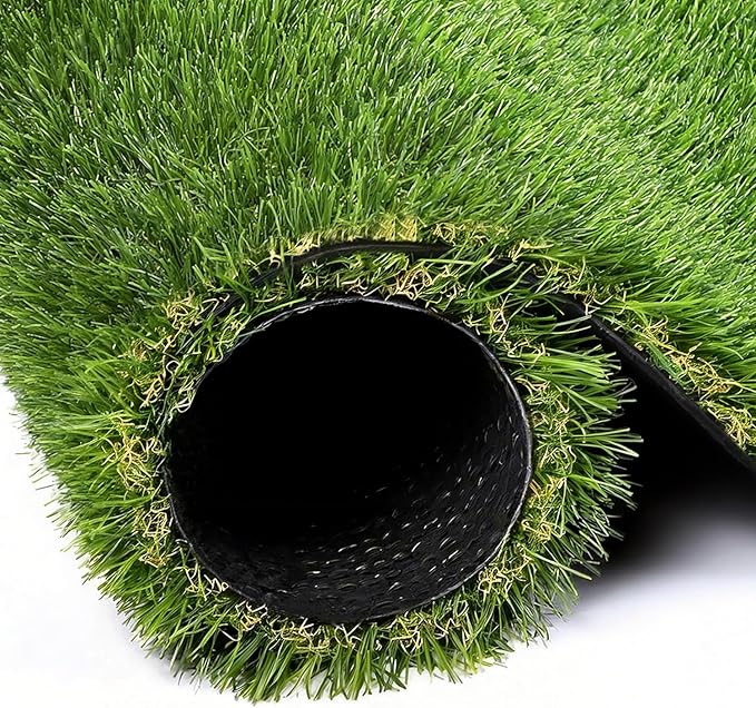 Artificial Grass Rug Indoor Outdoor, 3 x 5FT Faux Grass Turf with Drainage Holes, Realistic Artificial Lawn Rug Dog Pets Mat, Turf Carpet for Garden Lawn Landscape Balcony Patio Backyard Easter Decor