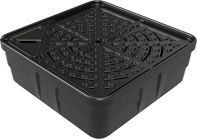 Aquascape AquaBasin 45 Fountain and Water Feature Basin for Landscape and Garden, 98 Gallon, Black, 78224