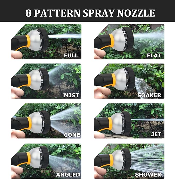 TheFitLife Flexible Metal Garden Hose - Upgrade Leak and Fray Resistant Design, Stainless Steel Water Hose with Solid Fittings and Sprayer Nozzle, Lightweight Kink Free Durable Easy Storage (75 FT)