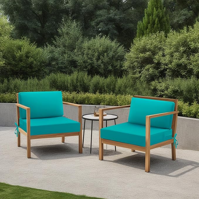 idee-home Outdoor Cushions for Patio Furniture, Outdoor Seat Cushion, Waterproof Hampton Bay Deep Seat Replacement Couch Chair Cushions for Garden Lawn Backyard Deck, 30 x 30