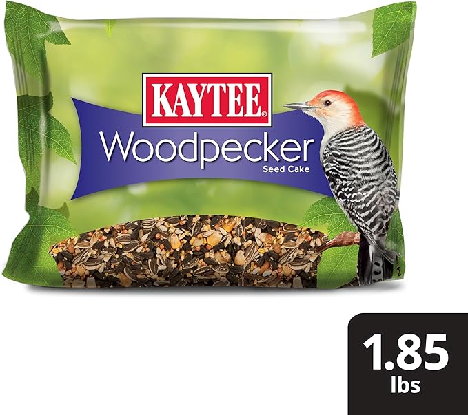 Kaytee Woodpecker Seed Cake, Wild Bird Food, 1.85 Pounds