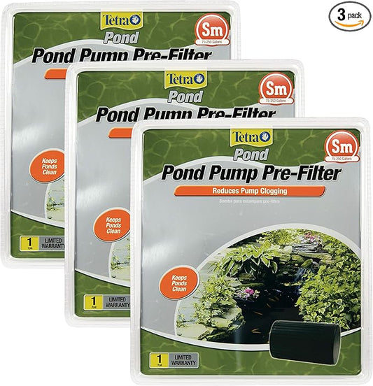 TetraPond Cylinder Prefilter for Water Garden Pumps (Pack of 3)