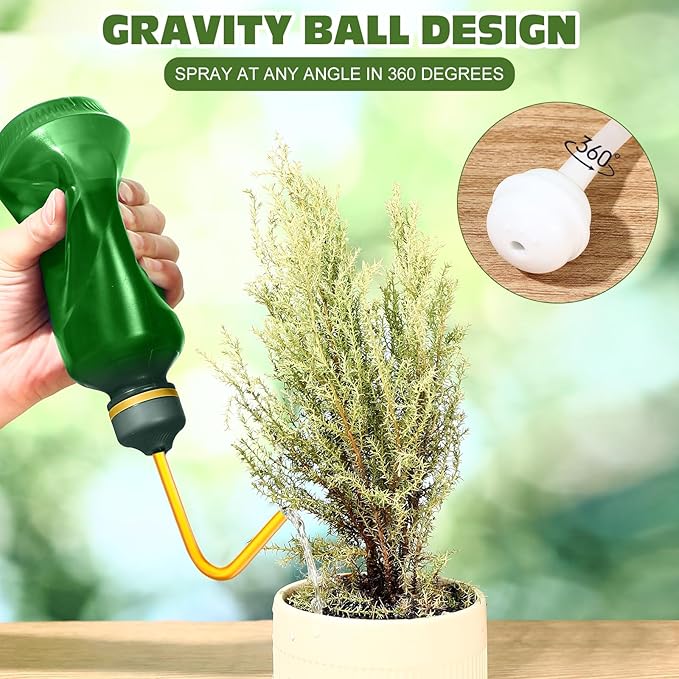 4 Pcs Small Watering Can for Seedlings Indoor Plant Flower Watering Pot 0.45L Succulent Squeeze Sprinkling Bottle for House Bonsai Spray(Green)