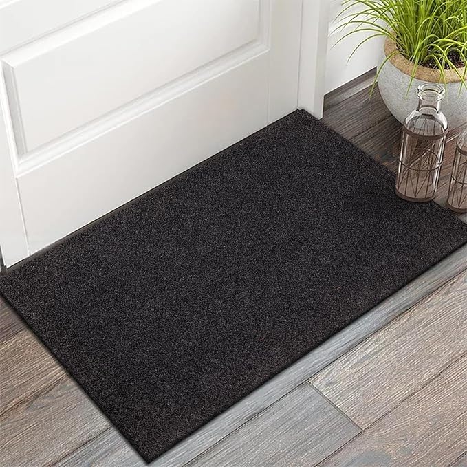 AAZZKANG Large Front Door Mat Outdoor 2 Pack with Non Slip Backing Multipurpose Utility Mats 36"x24" Blank Doormat Ultra Absorb Mud Easy to Clean Welcome Mat for Indoor,Entrance