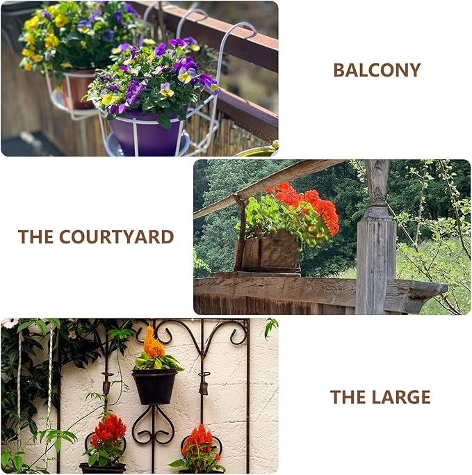 Ciieeo Hanging Succulent Plant Pot Coconut Shell Planter for Indoor Outdoor Garden Decor Decorative Hanging Flower Pot Holder