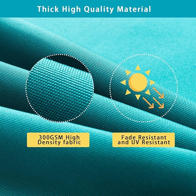 idee-home Outdoor Bench Cushion Waterproof, Bench Cushions for Outdoor Furniture, Patio Porch Swing Replacement Seat Pad with Ties for Garden Backyard, 40 x 18 Inch