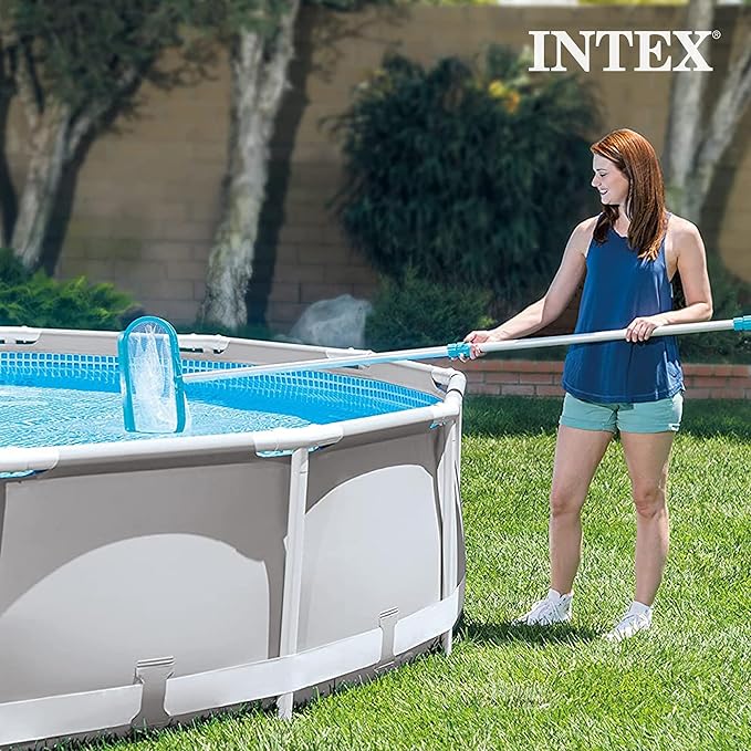 Intex 2100 Gallon Per Hour Above Ground Pool Sand Filter Pool Pump with Deluxe Pool Maintenance Kit and Automatic 24 Hour Timer