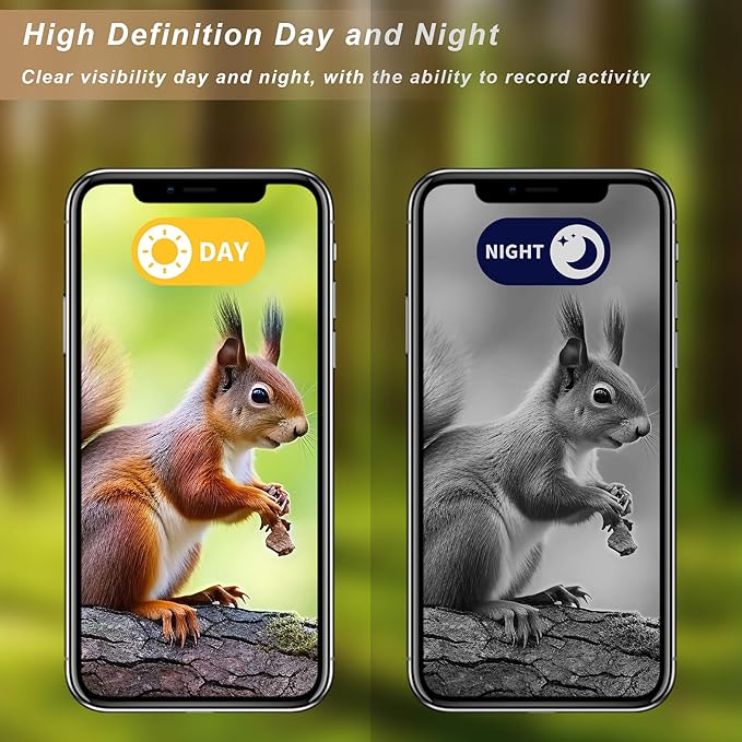 Wooden Squirrel Feeder with Camera Solar Powered, Smart Squirrel Picnic Table Feeder with Corn Cob Holder, Squirrel Feeders for Outside Backyard for 2.4g WiFi Coverage Area