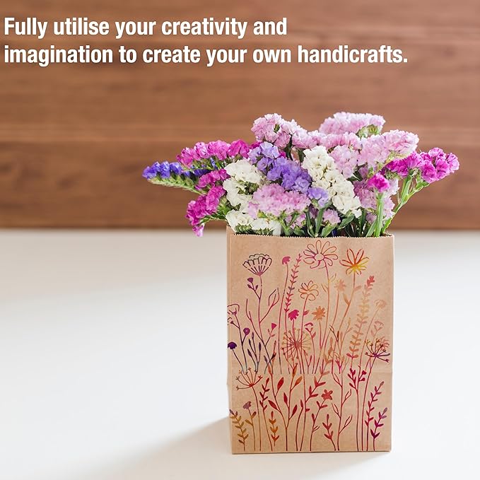 CeeVian Flower Stencils 13 PCS Wildflower Stencils Reusable Template DIY Flower Painting Stencil Floral Stencil for Painting for Painting on Wood Furniture Card Canvas Paper Scrapbook Christmas Gifts