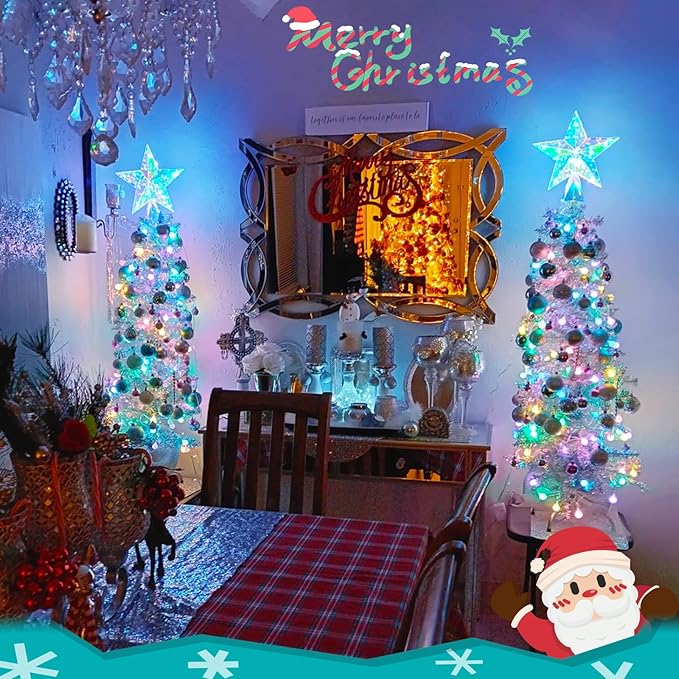 JMEXSUSS 100 LED Easter Lights Battery Operated, 33ft Multicolor Globe String Lights with Remote, 8 Mode Fairy Light Indoor Outdoor Waterproof for Bedroom Room Party Easter Decoration