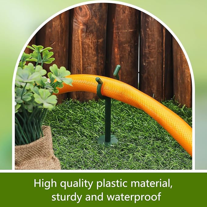 Taiyin 3/4'' Garden Hose Holder Brackets Garden Guide Holder Decorative Outdoor Guide Stakes Support Spike Plant Tool to Keep Off Lawn for Yard
