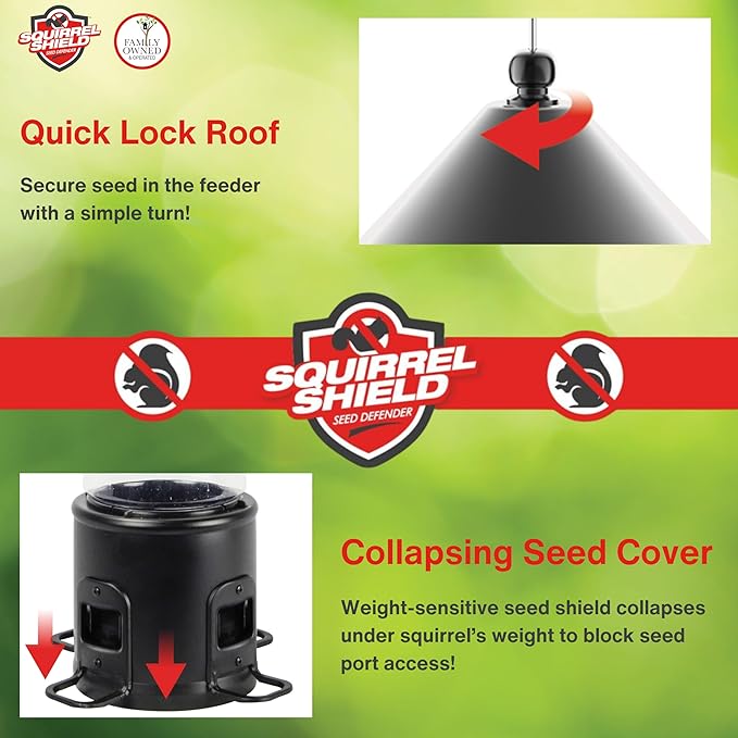 Nature's Way Bird Products Squirrel Shield Choice Tube Feeder