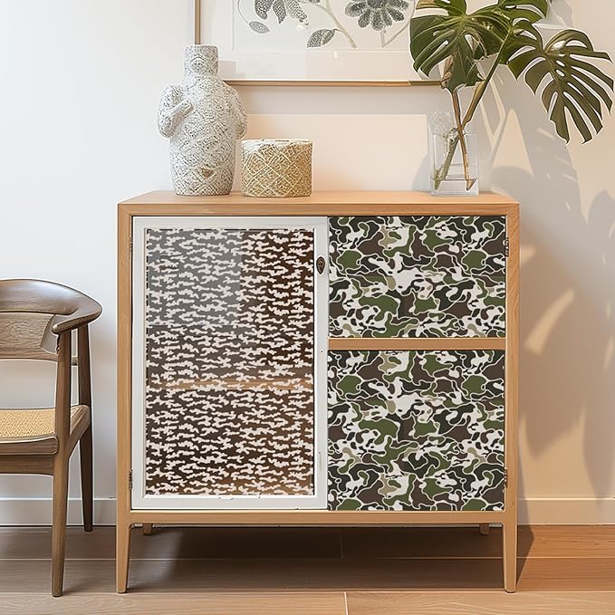 12PCS Camo Stencils for Spray Paint 12 x 12 Inch Camouflage Stencils with Brushes Grass Pattern Stencil Reusable Camo Paint Stencil for Paper Fabric Furniture Wall